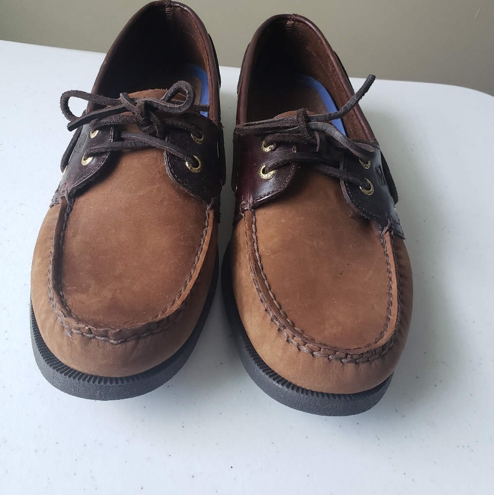 Sperry Brown Leather Mens Shoe 9.5M